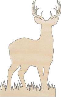 Deer Wood Craft Shape - Laser Cut Baltic Birch Unfinished DIY Wood Art Supplies DER71 - The Wood Shape Store