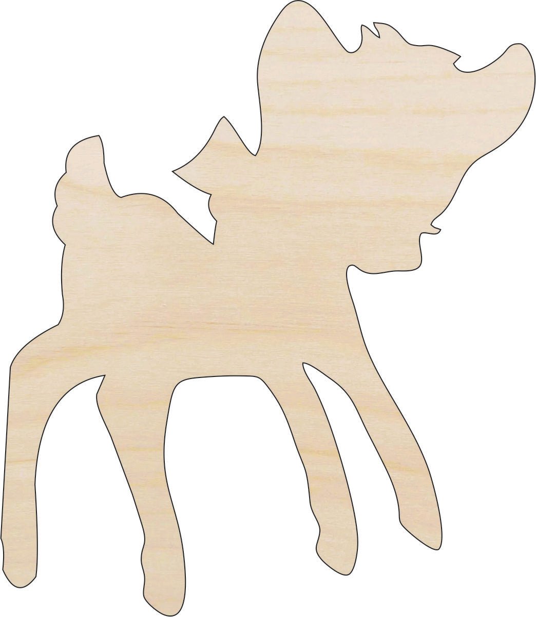 Deer Wood Craft Shape - Laser Cut Baltic Birch Unfinished DIY Wood Art Supplies DER77 - The Wood Shape Store