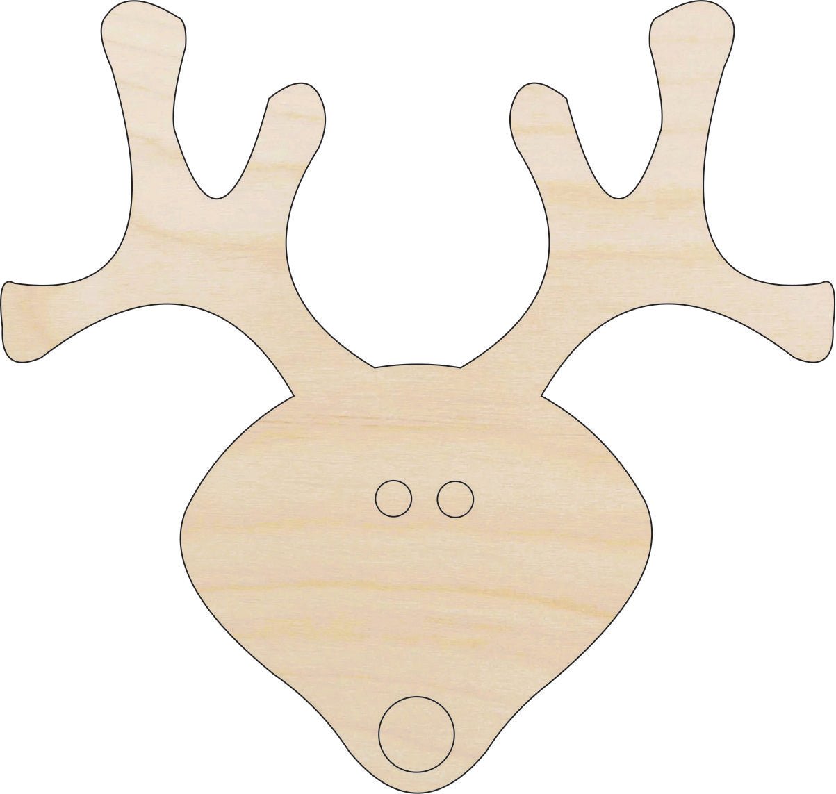 Deer Wood Craft Shape - Laser Cut Baltic Birch Unfinished DIY Wood Art Supplies DER7 - The Wood Shape Store