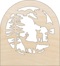 Deer Wood Craft Shape - Laser Cut Baltic Birch Unfinished DIY Wood Art Supplies DER9 - The Wood Shape Store