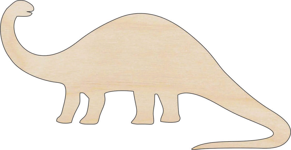 Dinosaur - Wood Craft Shape - Laser Cut Baltic Birch Unfinished DIY Wood Art Supplies DIN10 - The Wood Shape Store