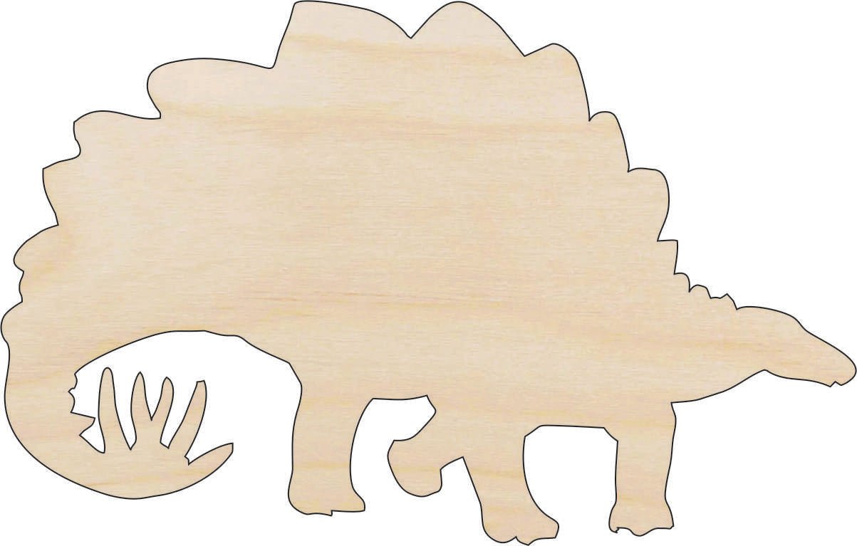 Dinosaur - Wood Craft Shape - Laser Cut Baltic Birch Unfinished DIY Wood Art Supplies DIN15 - The Wood Shape Store