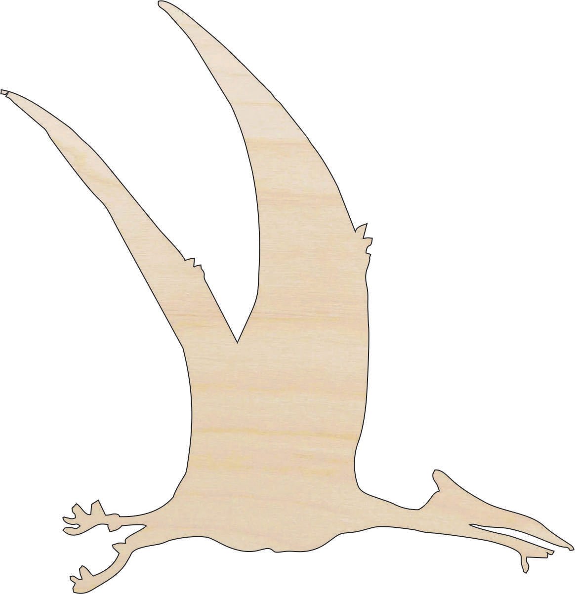 Dinosaur - Wood Craft Shape - Laser Cut Baltic Birch Unfinished DIY Wood Art Supplies DIN16 - The Wood Shape Store