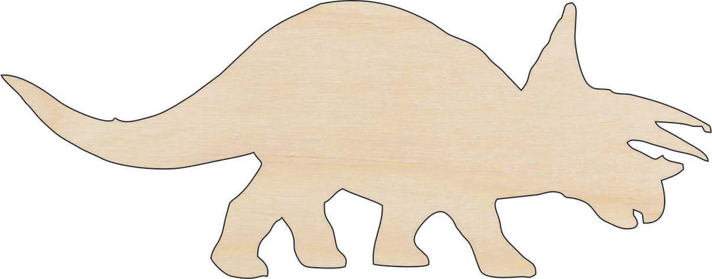 Triceratops Dinosaur - Laser Cut Wood Shape DIN17