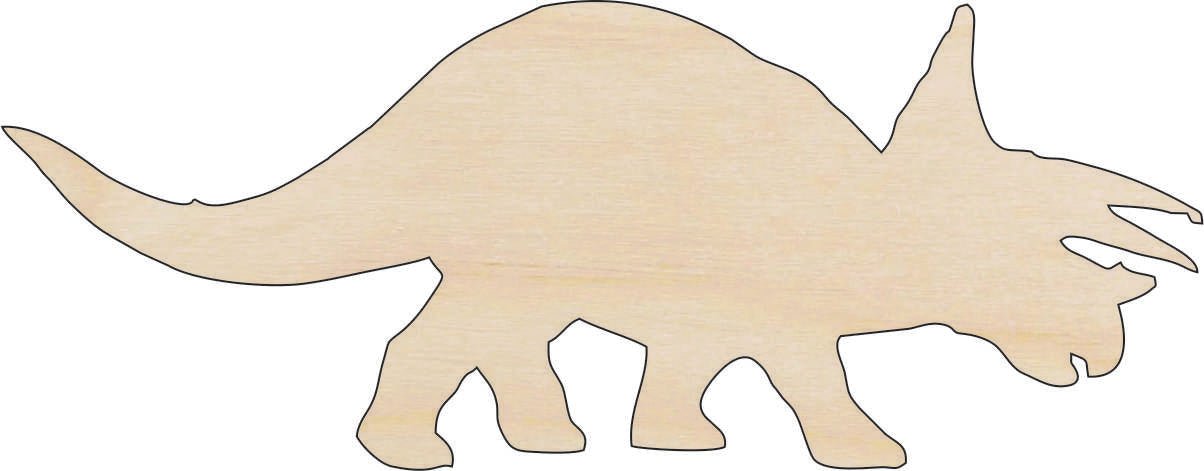 Dinosaur - Wood Craft Shape - Laser Cut Baltic Birch Unfinished DIY Wood Art Supplies DIN17 - The Wood Shape Store
