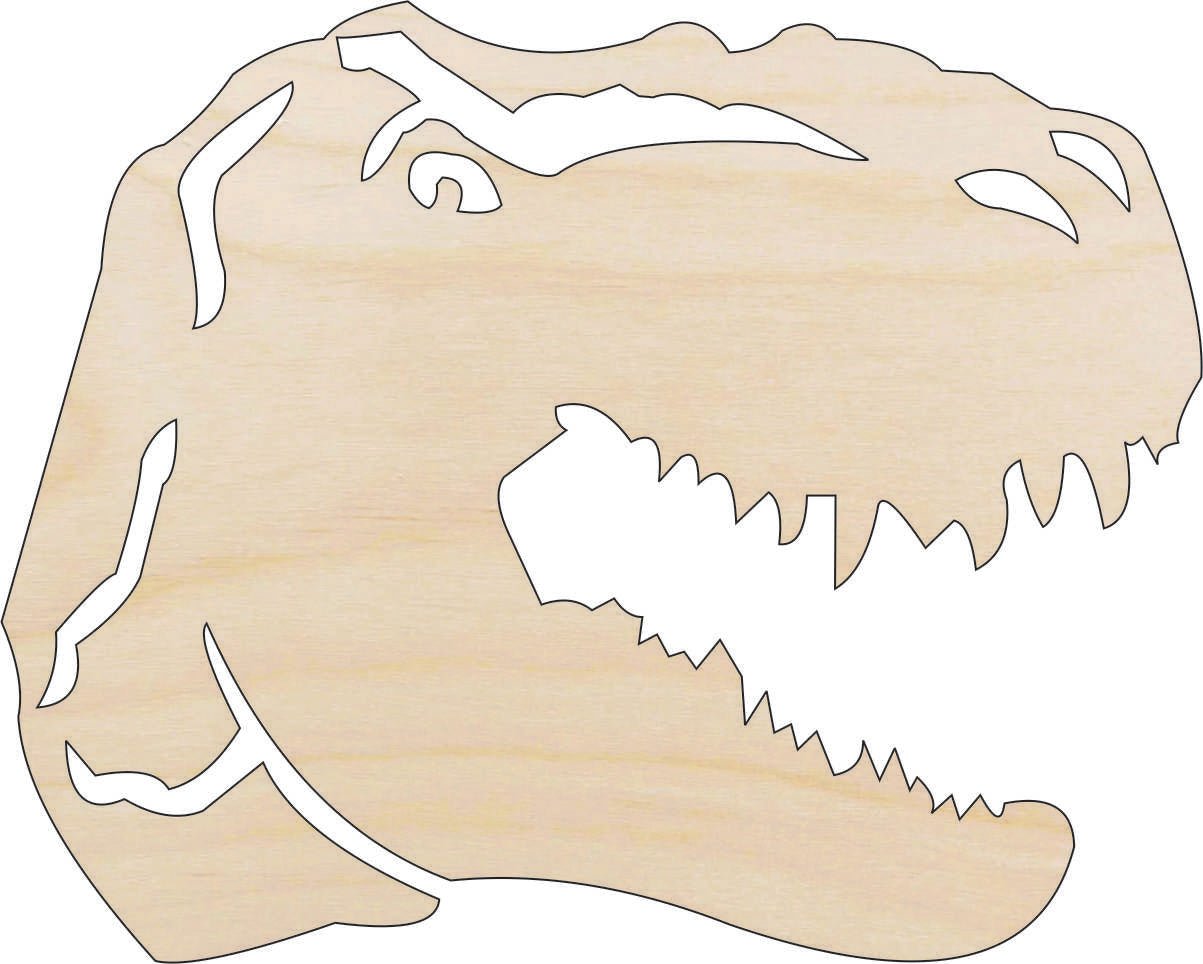 Dinosaur - Wood Craft Shape - Laser Cut Baltic Birch Unfinished DIY Wood Art Supplies DIN19 - The Wood Shape Store