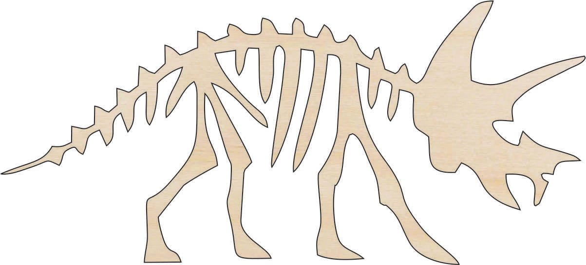 Dinosaur - Wood Craft Shape - Laser Cut Baltic Birch Unfinished DIY Wood Art Supplies DIN1 - The Wood Shape Store