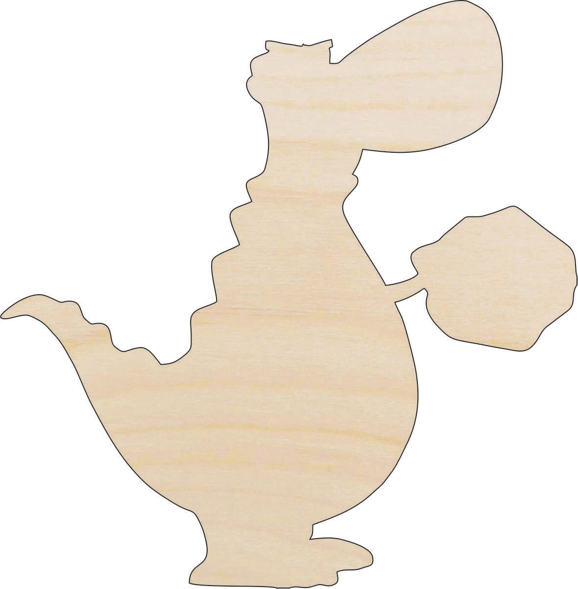 Dinosaur - Wood Craft Shape - Laser Cut Baltic Birch Unfinished DIY Wood Art Supplies DIN21 - The Wood Shape Store