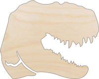 Dinosaur Wood Craft Shape - Laser Cut Baltic Birch Unfinished DIY Wood Art Supplies DIN22 - The Wood Shape Store