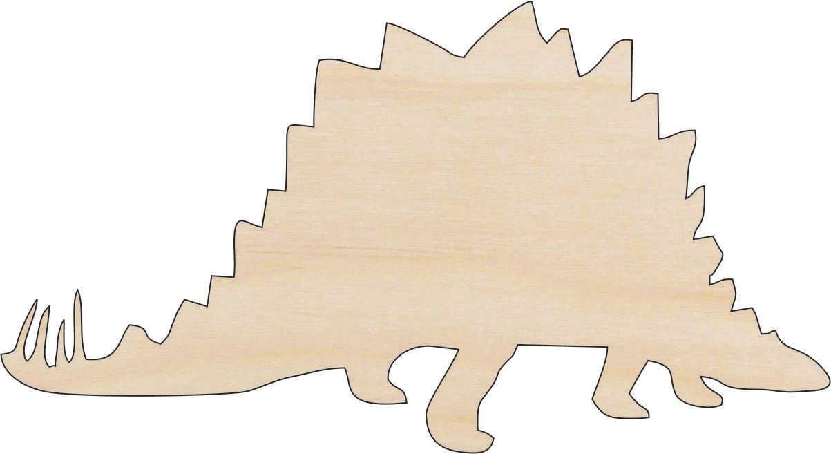 Dinosaur - Wood Craft Shape - Laser Cut Baltic Birch Unfinished DIY Wood Art Supplies DIN24 - The Wood Shape Store