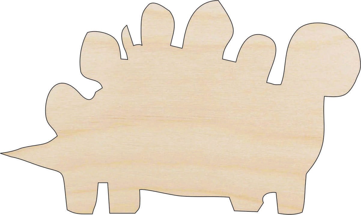 Dinosaur - Wood Craft Shape - Laser Cut Baltic Birch Unfinished DIY Wood Art Supplies DIN25 - The Wood Shape Store