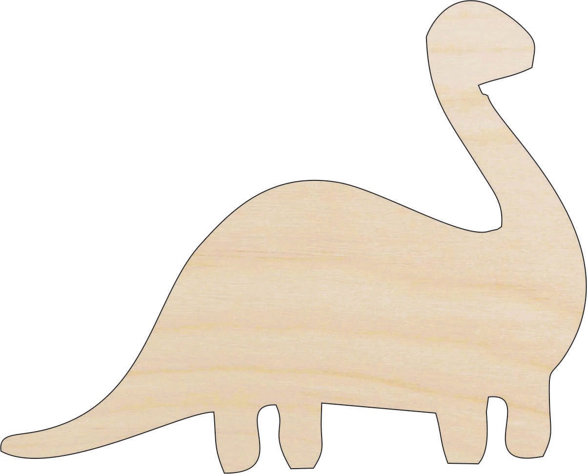 Dinosaur - Wood Craft Shape - Laser Cut Baltic Birch Unfinished DIY Wood Art Supplies DIN27 - The Wood Shape Store