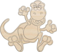 Dinosaur - Wood Craft Shape - Laser Cut Baltic Birch Unfinished DIY Wood Art Supplies DIN2 - The Wood Shape Store