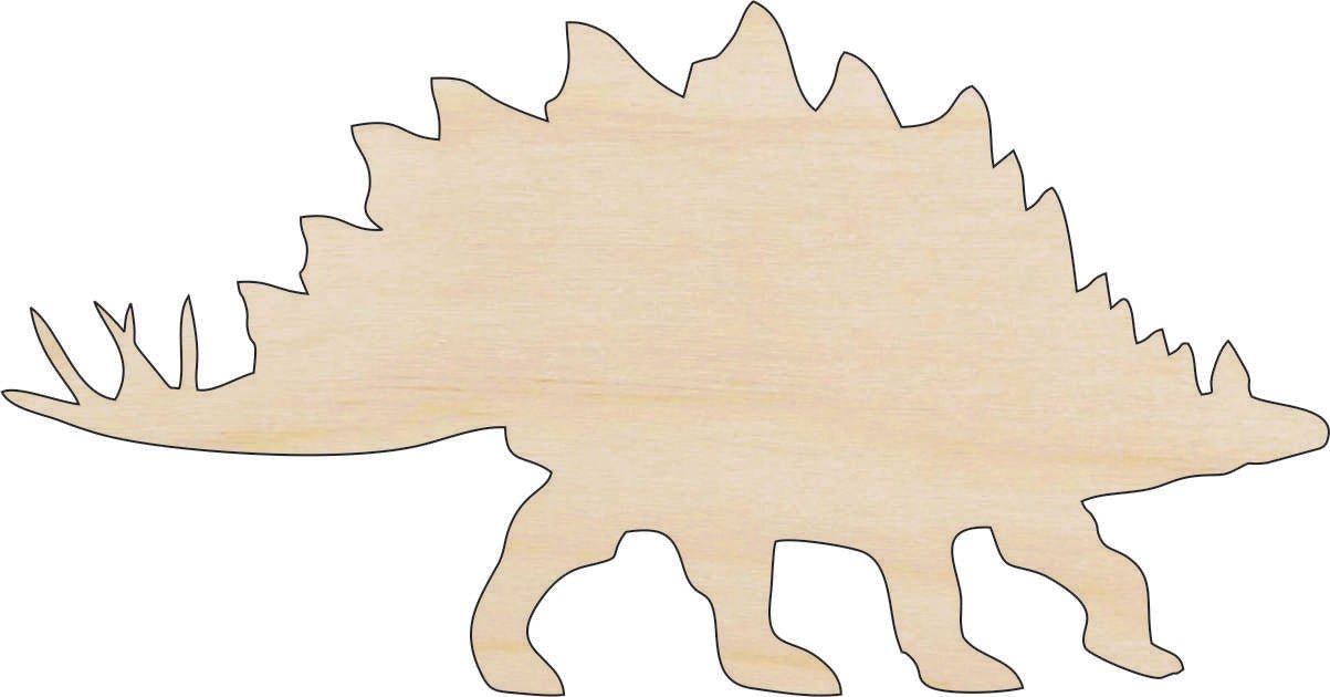 Dinosaur - Wood Craft Shape - Laser Cut Baltic Birch Unfinished DIY Wood Art Supplies DIN31 - The Wood Shape Store