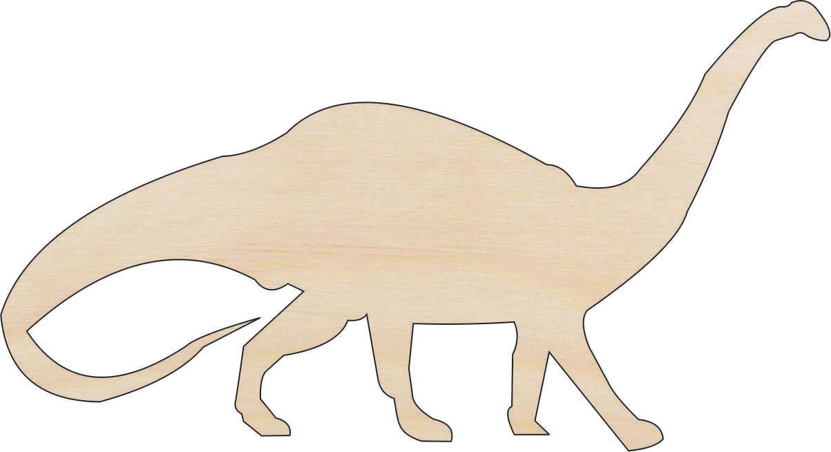 Dinosaur - Wood Craft Shape - Laser Cut Baltic Birch Unfinished DIY Wood Art Supplies DIN34 - The Wood Shape Store