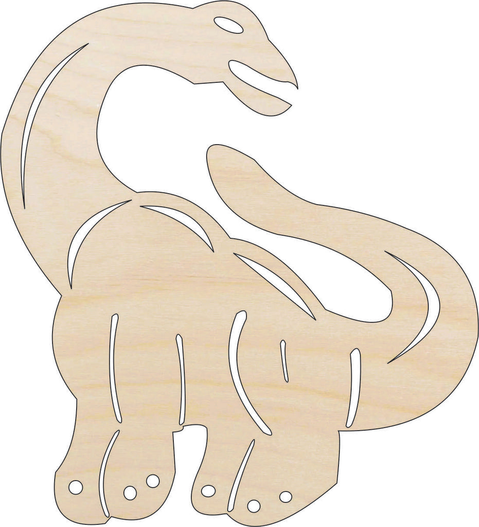 Brontosaurus Dinosaur  - Laser Cut Wood Shape DIN36