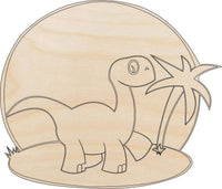 Dinosaur - Wood Craft Shape - Laser Cut Baltic Birch Unfinished DIY Wood Art Supplies DIN3 - The Wood Shape Store