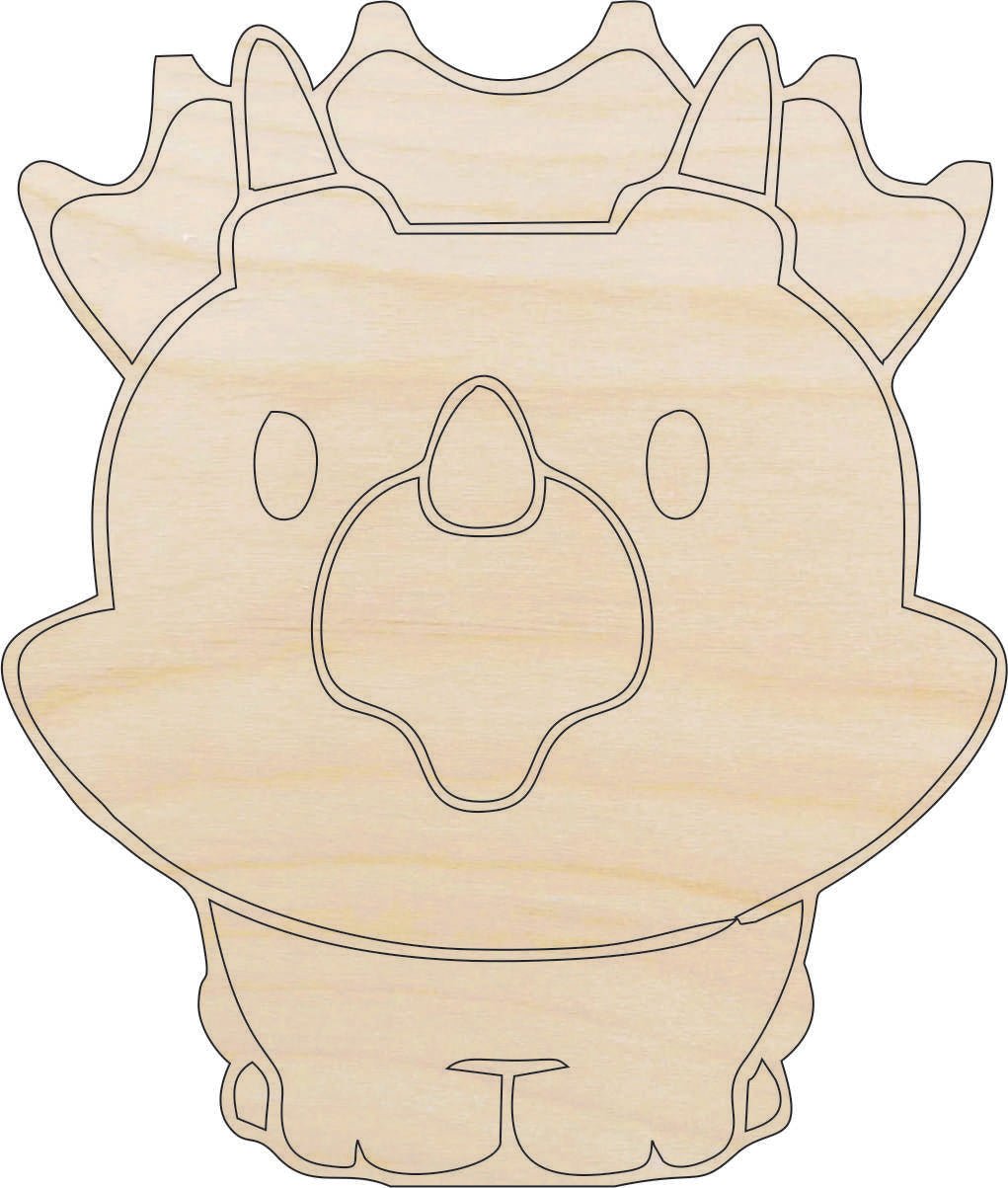 Dinosaur - Wood Craft Shape - Laser Cut Baltic Birch Unfinished DIY Wood Art Supplies DIN4 - The Wood Shape Store