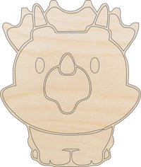 Dinosaur - Wood Craft Shape - Laser Cut Baltic Birch Unfinished DIY Wood Art Supplies DIN4 - The Wood Shape Store