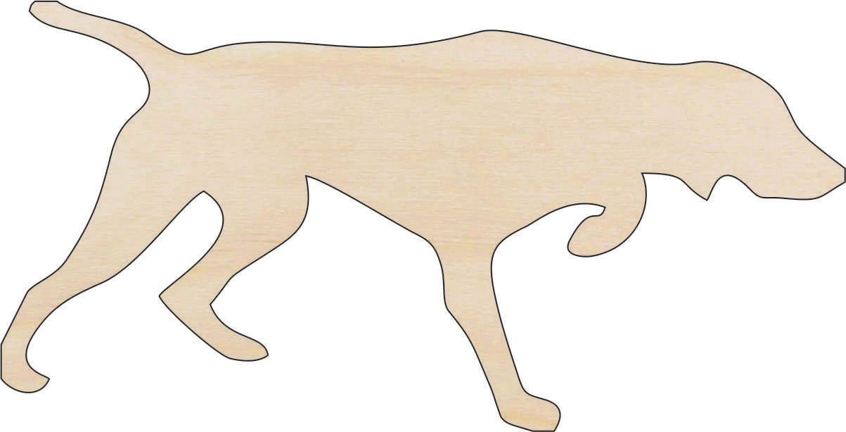 Dog Wood Craft Shape - Laser Cut Baltic Birch Unfinished DIY Wood Art Supplies DOG104 - The Wood Shape Store