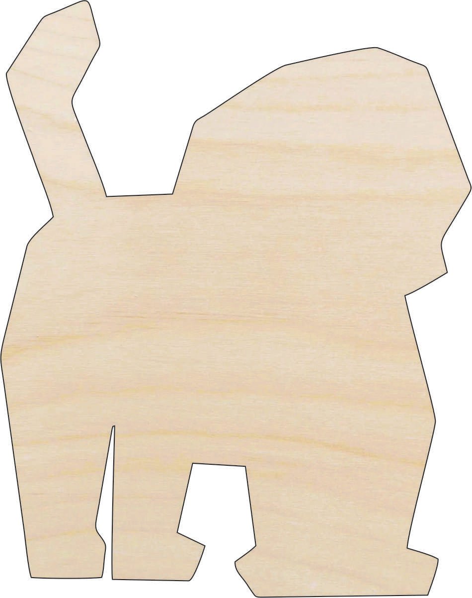 Dog Wood Craft Shape - Laser Cut Baltic Birch Unfinished DIY Wood Art Supplies DOG127 - The Wood Shape Store