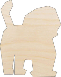 Dog Wood Craft Shape - Laser Cut Baltic Birch Unfinished DIY Wood Art Supplies DOG127 - The Wood Shape Store