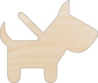 Dog Wood Craft Shape - Laser Cut Baltic Birch Unfinished DIY Wood Art Supplies DOG129 - The Wood Shape Store