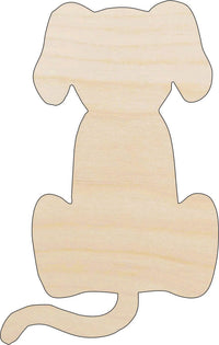 Dog Wood Craft Shape - Laser Cut Baltic Birch Unfinished DIY Wood Art Supplies DOG133 - The Wood Shape Store