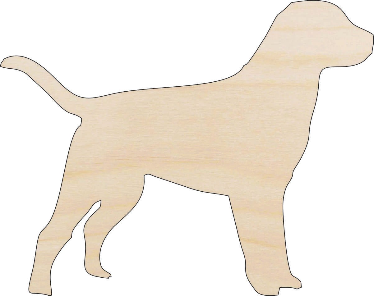 Dog Wood Craft Shape - Laser Cut Baltic Birch Unfinished DIY Wood Art Supplies DOG13 - The Wood Shape Store