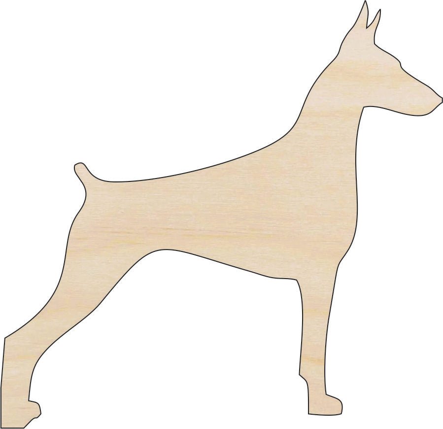Dog Wood Craft Shape - Laser Cut Baltic Birch Unfinished DIY Wood Art Supplies DOG141 - The Wood Shape Store