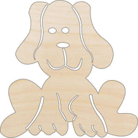 Dog Wood Craft Shape - Laser Cut Baltic Birch Unfinished DIY Wood Art Supplies DOG143 - The Wood Shape Store