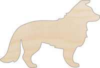 Dog Wood Craft Shape - Laser Cut Baltic Birch Unfinished DIY Wood Art Supplies DOG145 - The Wood Shape Store