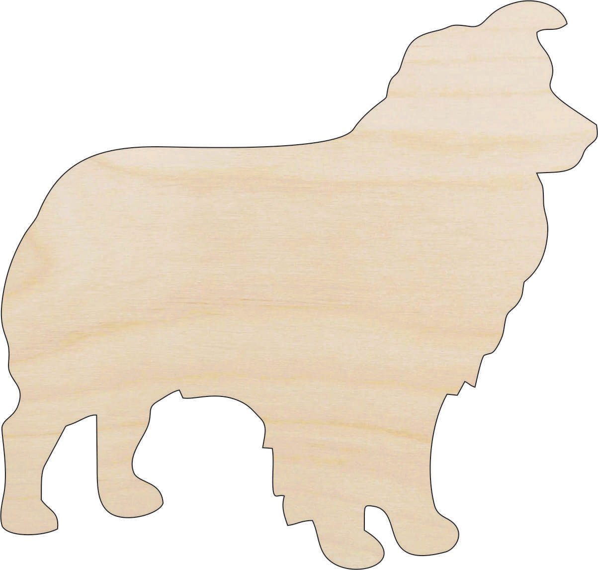 Dog Wood Craft Shape - Laser Cut Baltic Birch Unfinished DIY Wood Art Supplies DOG151 - The Wood Shape Store
