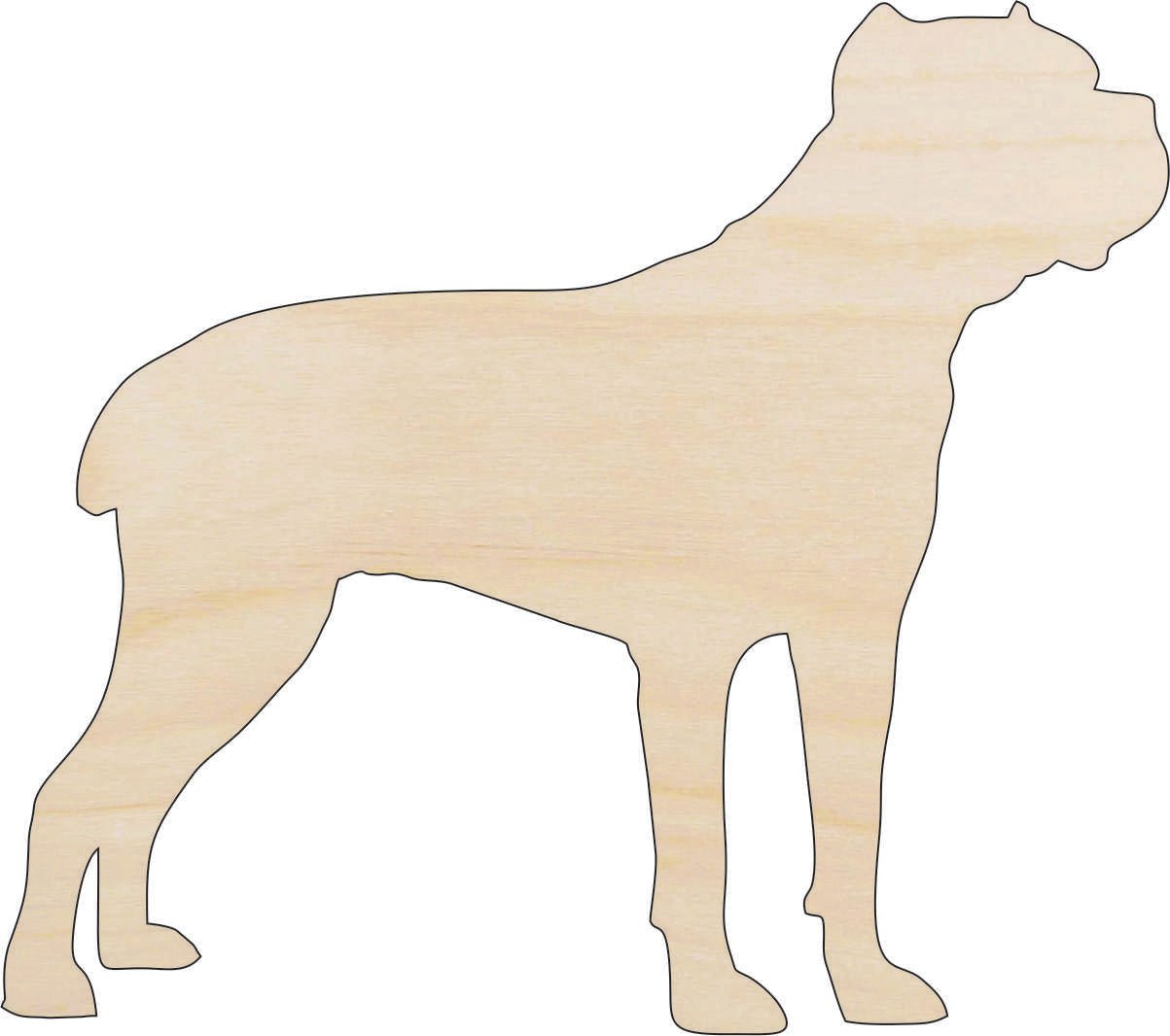 Dog Wood Craft Shape - Laser Cut Baltic Birch Unfinished DIY Wood Art Supplies DOG156 - The Wood Shape Store