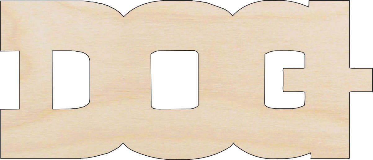Dog Wood Craft Shape - Laser Cut Baltic Birch Unfinished DIY Wood Art Supplies DOG20 - The Wood Shape Store