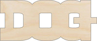 Dog Wood Craft Shape - Laser Cut Baltic Birch Unfinished DIY Wood Art Supplies DOG20 - The Wood Shape Store