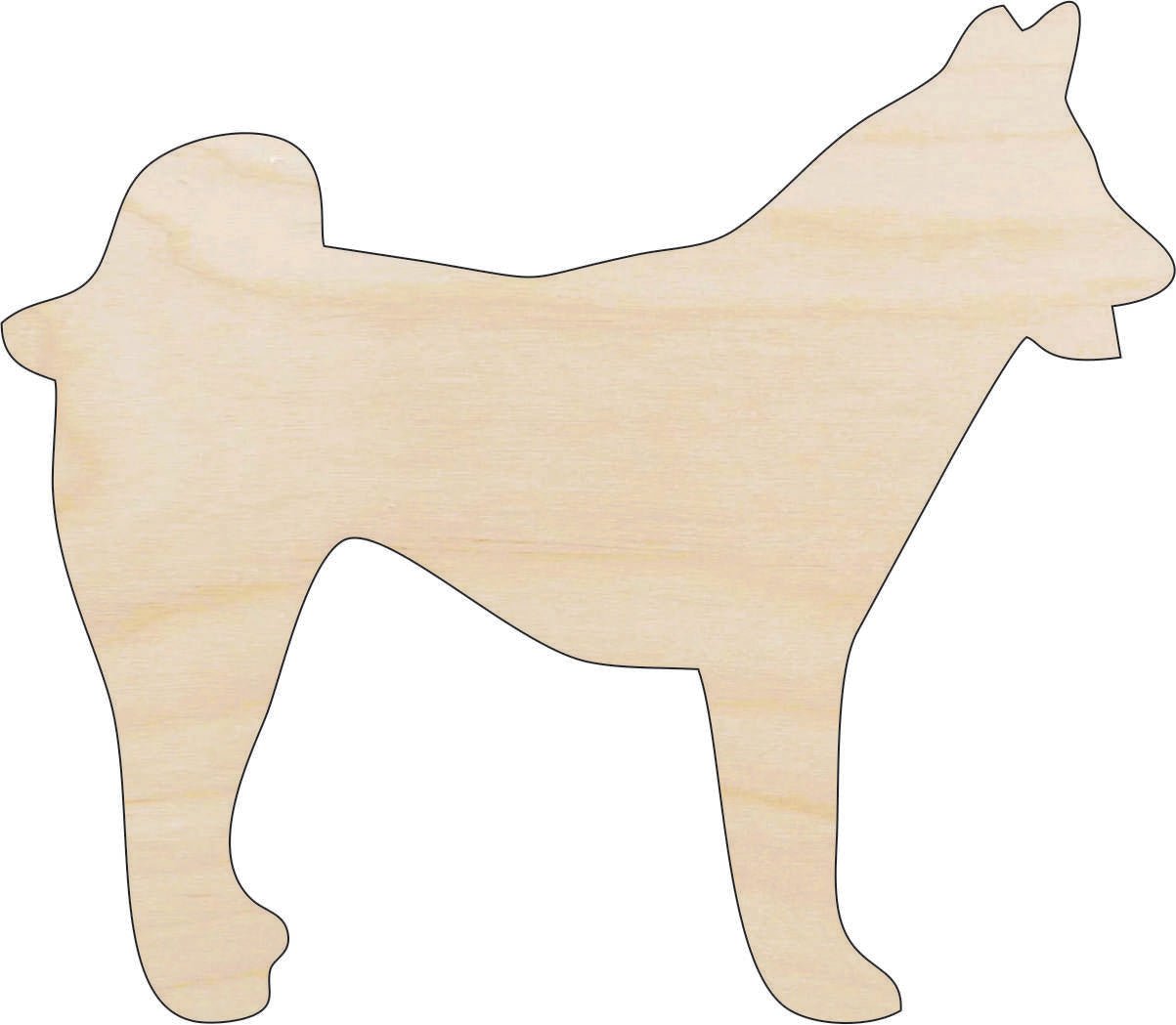 Dog Wood Craft Shape - Laser Cut Baltic Birch Unfinished DIY Wood Art Supplies DOG21 - The Wood Shape Store