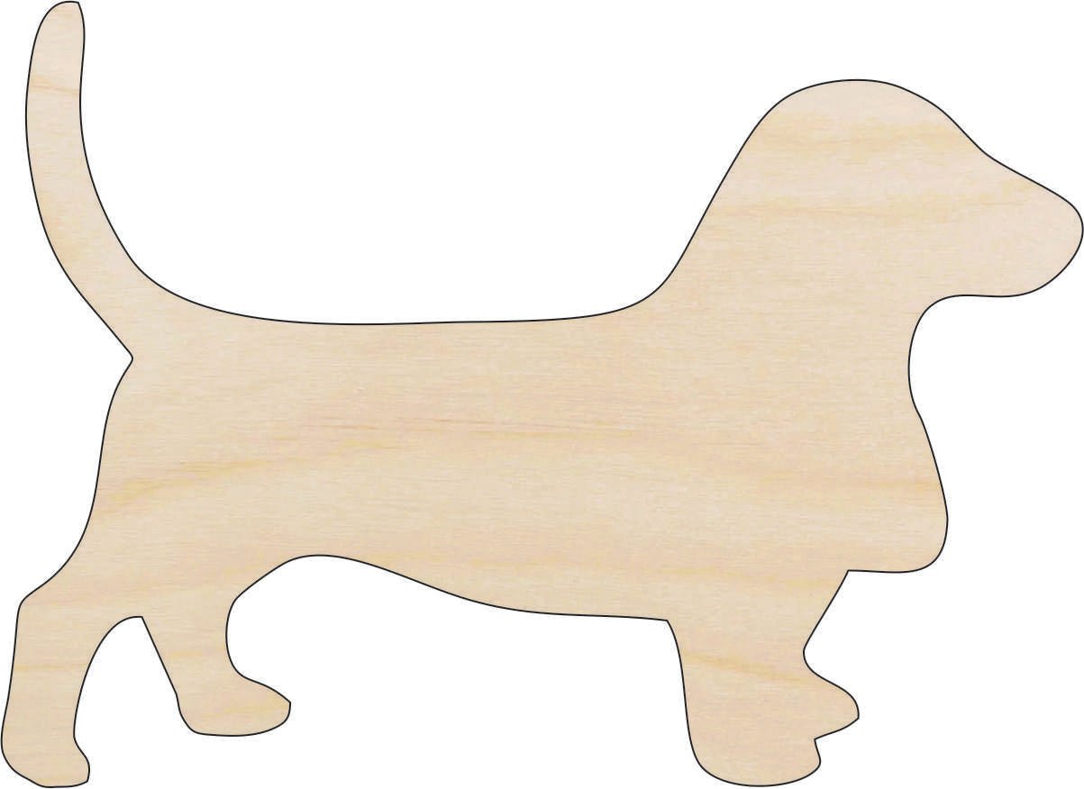 Dog Wood Craft Shape - Laser Cut Baltic Birch Unfinished DIY Wood Art Supplies DOG23 - The Wood Shape Store