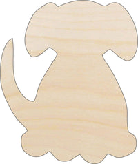 Dog Wood Craft Shape - Laser Cut Baltic Birch Unfinished DIY Wood Art Supplies DOG25 - The Wood Shape Store