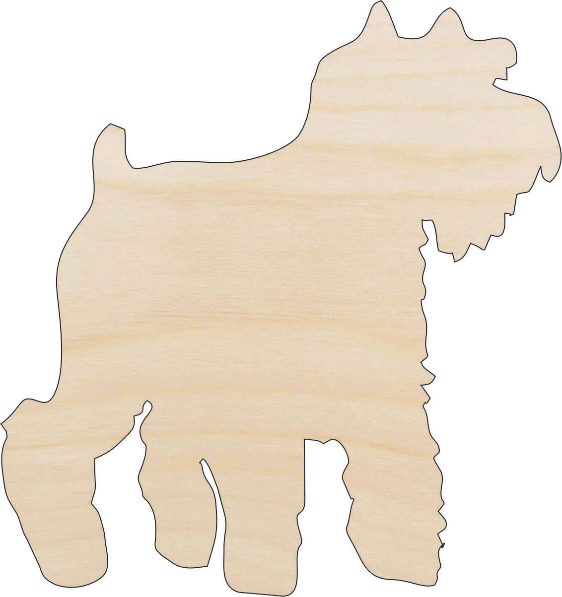 Dog Wood Craft Shape - Laser Cut Baltic Birch Unfinished DIY Wood Art Supplies DOG26 - The Wood Shape Store