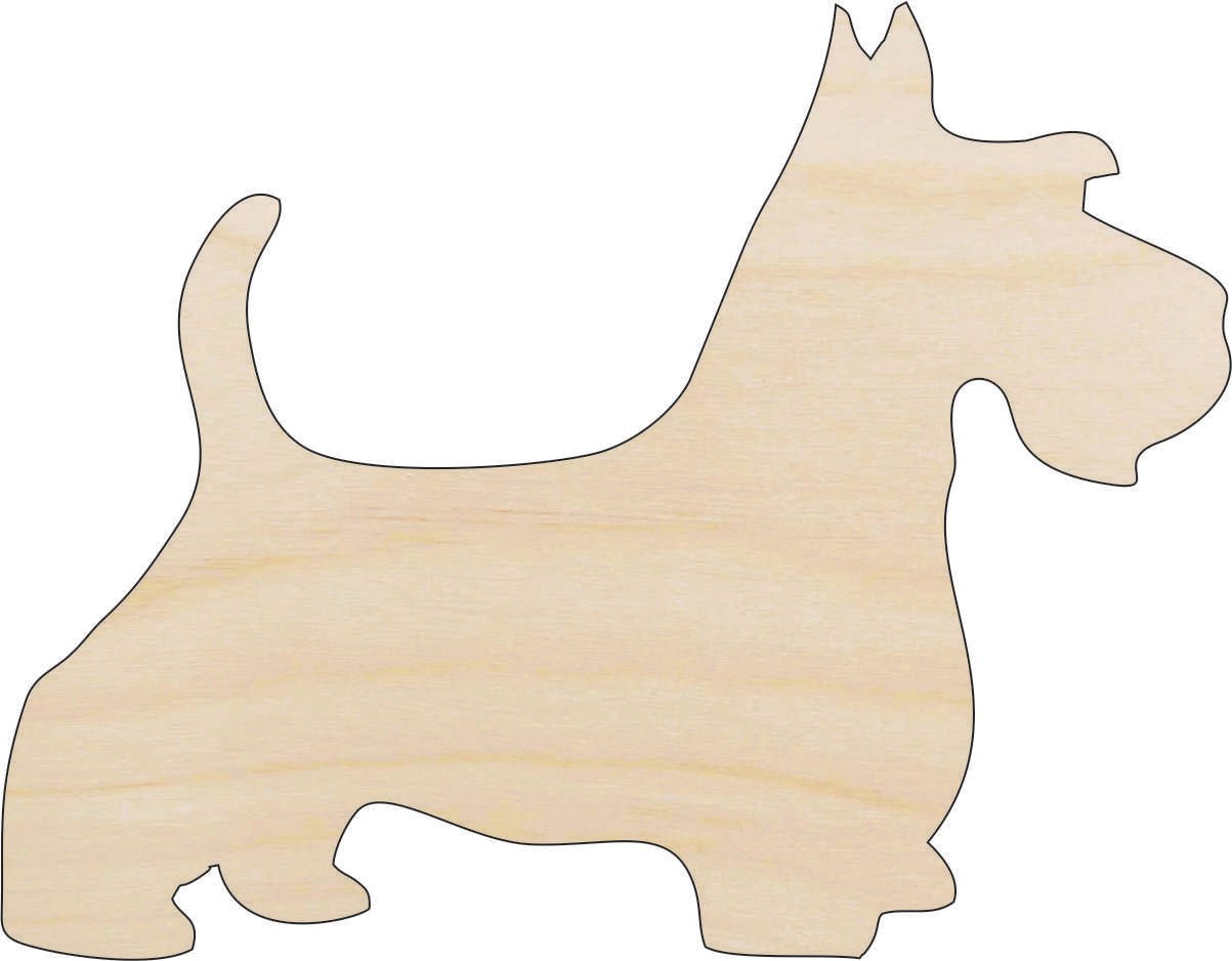 Dog Wood Craft Shape - Laser Cut Baltic Birch Unfinished DIY Wood Art Supplies DOG28 - The Wood Shape Store