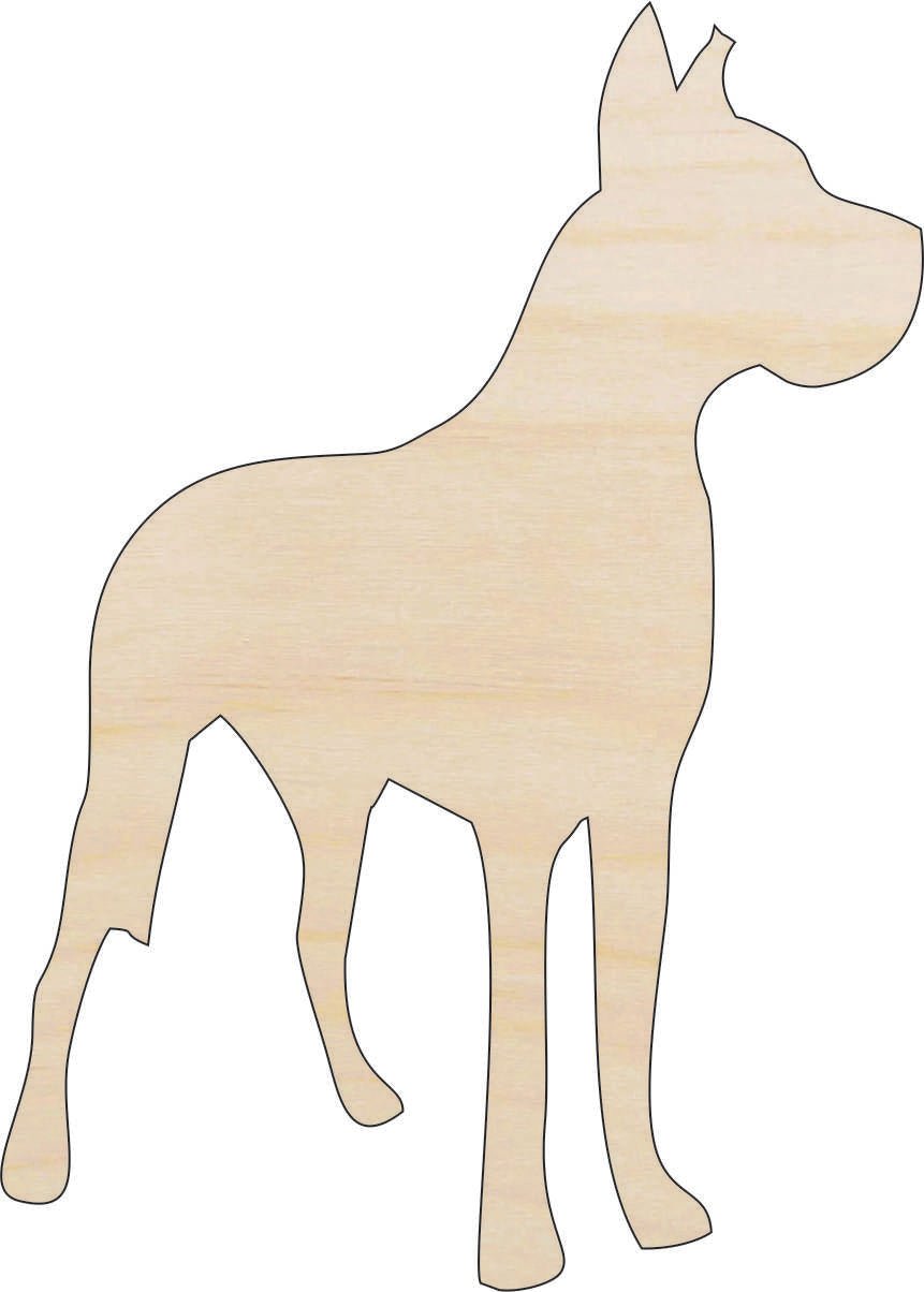 Dog Wood Craft Shape - Laser Cut Baltic Birch Unfinished DIY Wood Art Supplies DOG29 - The Wood Shape Store
