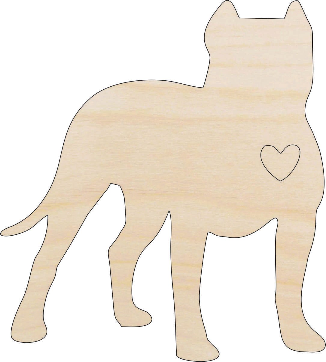 Dog Wood Craft Shape - Laser Cut Baltic Birch Unfinished DIY Wood Art Supplies DOG33 - The Wood Shape Store