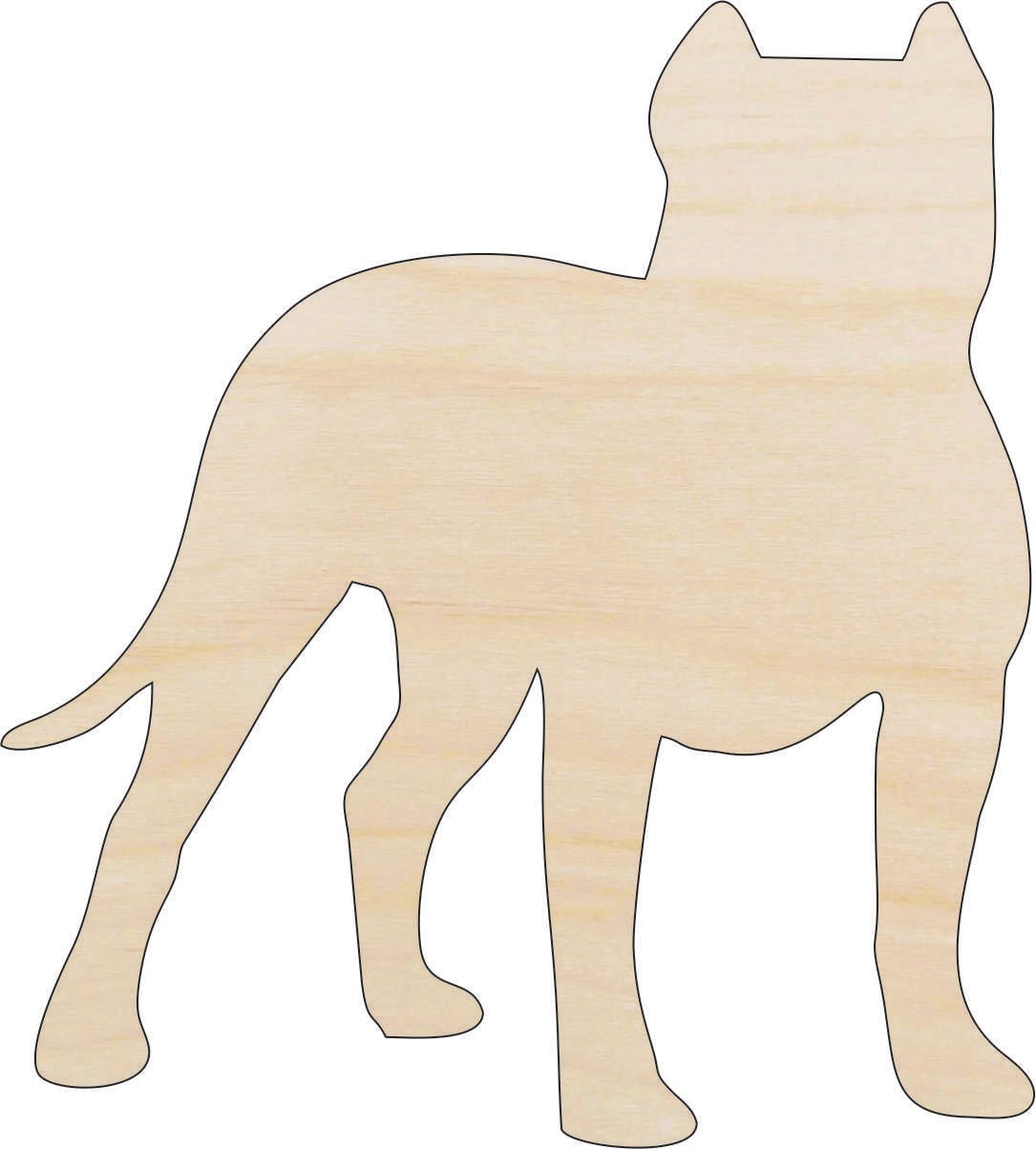 Dog Wood Craft Shape - Laser Cut Baltic Birch Unfinished DIY Wood Art Supplies DOG42 - The Wood Shape Store