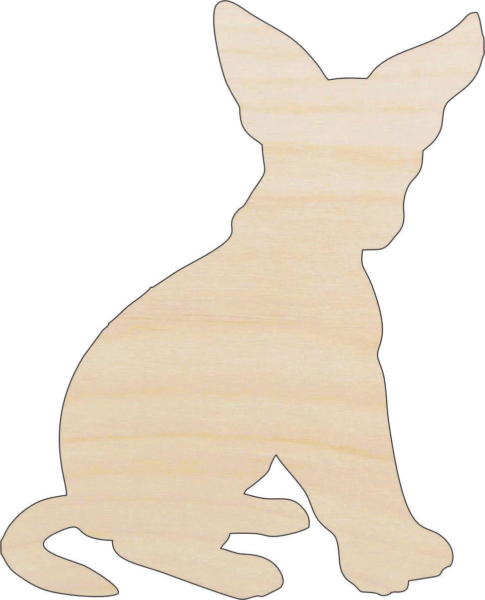 Dog Wood Craft Shape - Laser Cut Baltic Birch Unfinished DIY Wood Art Supplies DOG44 - The Wood Shape Store