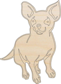 Dog Wood Craft Shape - Laser Cut Baltic Birch Unfinished DIY Wood Art Supplies DOG55 - The Wood Shape Store