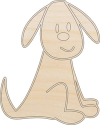 Dog Wood Craft Shape - Laser Cut Baltic Birch Unfinished DIY Wood Art Supplies DOG56 - The Wood Shape Store