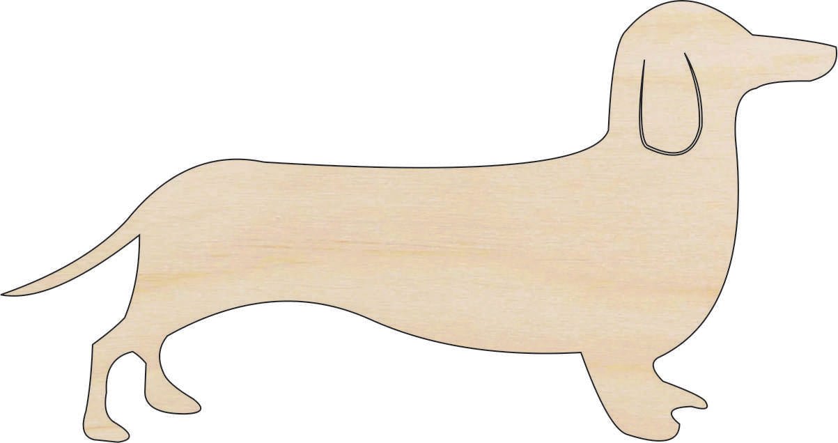 Dog Wood Craft Shape - Laser Cut Baltic Birch Unfinished DIY Wood Art Supplies DOG5 - The Wood Shape Store