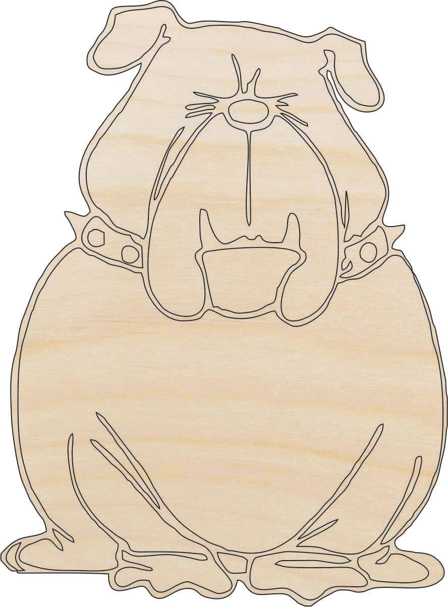 Dog Wood Craft Shape - Laser Cut Baltic Birch Unfinished DIY Wood Art Supplies DOG63 - The Wood Shape Store