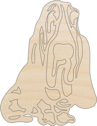 Dog Wood Craft Shape - Laser Cut Baltic Birch Unfinished DIY Wood Art Supplies DOG65 - The Wood Shape Store